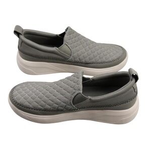Staheekum Shoes Womens Size 10 Gray Quilted Slip-On Casual Cushioned 1912773